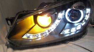 SWLight Scheinwerfer VW Golf 6 0812 LEDTFL R87CCFLRing Black SWTuning [upl. by Venus]