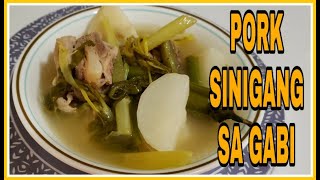 PORK SINIGANG SA GABI lPork Sinigang w taroll Filcan Recipe [upl. by Arema]