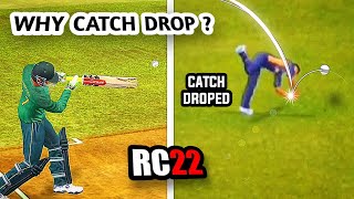 Real Cricket 22  Why Catch Drop  Rc22 Fielding Tips 1 [upl. by Lemrac]