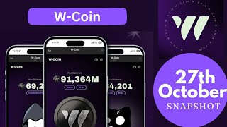 WCoin Telegram Airdrop Listings  Wcoin Community Eligible Criteria amp Snapshot [upl. by Ikuy]