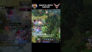 Immortal meepo rampage player perspective shorts meepo dota2 [upl. by Acirtap]