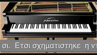 Μαθηματα πιανου  Πεντατονική κλίμακα  Piano lessons [upl. by Suiramaj849]