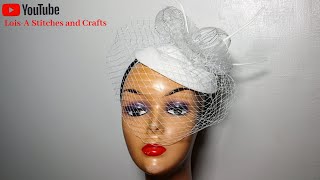 FASCINATOR FOR WEDDINGFASCINATOR FOR BRIDE BIRDCAGEVEIL PILLBOX FASCINATOR NET FASCINATOR [upl. by Leor471]