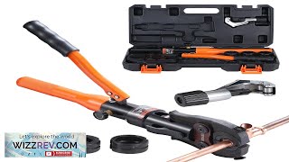 VEVOR Copper Tube Fittings Crimping Tool with 12quot 34quot 1quot Jaws Pipe Review [upl. by Vicky]