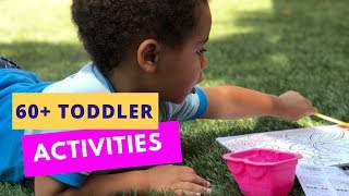 60 SIMPLE Toddler Activities  Creating A Flexible Toddler Schedule [upl. by Kamaria]