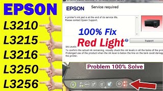 l3210 printer resetter  how to fix red light blinking error in epson l3210 l3250 l3150 l3110 l3200 [upl. by Atilef]