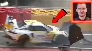 BIG CRASH 🔴🏁 Alex Malykhin Huge RAIDILLON Crash at WEC 6 hours of SpaFrancorchamps  2024 [upl. by Arnon741]