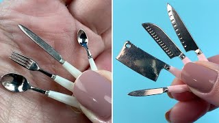 Mostrando todos os meus talheres em Miniatura I Dicas DIY Miniatura [upl. by Prescott]