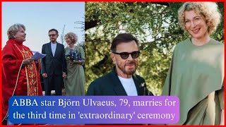 ABBA star Björn Ulvaeus 79 marries for the third time in extraordinary ceremony [upl. by Alios]