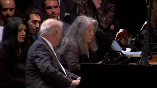 Barenboim amp Argerich  Mozart Sonata for Two Pianos K448 [upl. by Kelvin]