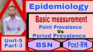 Basic Measurement Epedmiology Unit5part3 point prevalence vs period prevalenceBSNPostRN [upl. by Eelame323]