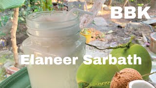 Elaneer Sarbath recipe Tender coconut Sarbathsummer special drinksilaneer Sarbath recipe [upl. by Farhsa669]