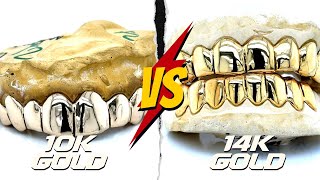 10k grillz vs 14k grillz Which is the best to go with [upl. by Barfuss181]