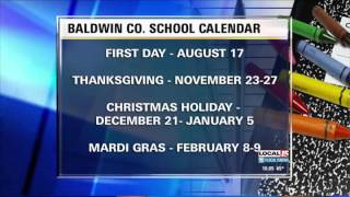 Baldwin Co School Calendar Set [upl. by Packton]