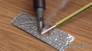 AlumSolder Alu Flux  use solder and soldering iron to join aluminium aluminium soldering [upl. by Xever]