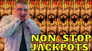 NON STOP JACKPOTS On High Limit Dollar Storm Slot Machine [upl. by Enyrb54]