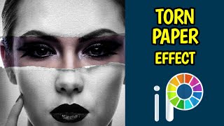 Ibis Paint X  Torn Paper Effect  Android Tutorial [upl. by Ateikan]