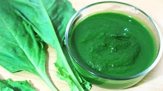 How to make Spinach Puree [upl. by Ynelram980]