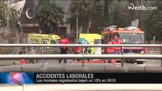 Se reduce el número de accidentes laborales en Euskadi en 2013 [upl. by Toombs]