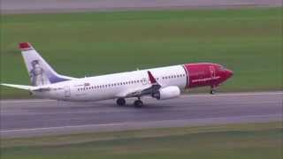 Various Norwegian aircrafts Take offLandings in Oslo Gardermoen [upl. by Yasmine]