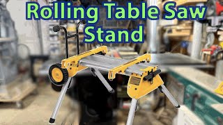 Dewalt DW7440RS Rolling Table Saw Stand Review [upl. by Atela]