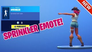 NEW SPRINKLER DANCE EMOTE ITEM SHOP FORTNITE BATTLE ROYALE [upl. by Veronique45]