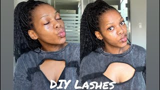 DIY LASH EXTENSION AT HOME  SHEIN EYELASH EXTENSION [upl. by Aelsel926]