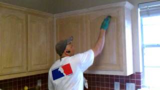 How To Antique your Kitchen Cabinets [upl. by Enahpets]