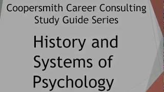 Coopersmith History amp Systems of Psychology PSY 304 crash course video [upl. by Tegdig]