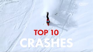 FREERIDE WORLD TOUR  TOP 10 CRASHES ALL TIME [upl. by Adnovay]