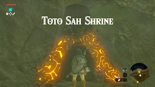 Zelda BOTW  13120 Toto Sah Shrine Dueling Peaks Region [upl. by Senga584]