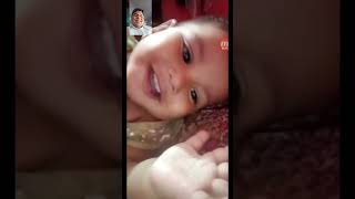 my gulgulu papa my baby playing Tuki on video calleveryoneeveryone reelsvideoforyou bangladesh [upl. by Sdlonyer]