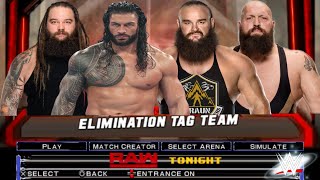 Roman Reigns Bray Wyatt vs Braun Strowman Big Show Full Match  WWE SmackDown vs Raw  SmackDown [upl. by Yamauchi]