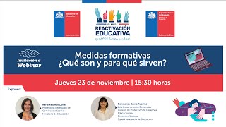 Webinar Medidas formativas ¿Qué son y para qué sirven [upl. by Plume]