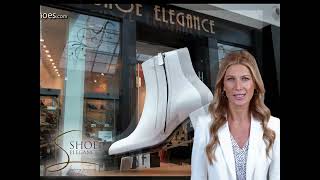 Step into Elegance with Our Womens White Leather Ankle Boots [upl. by Akkahs]