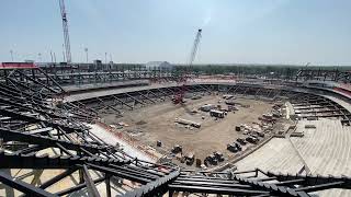 Construction continues on the new Highmark Stadium home of the Buffalo Bills [upl. by Assirroc]