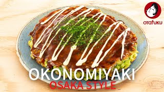 Japanese Food “HOW TO COOK OKONOMIYAKI OSAKA STYLE” [upl. by Heuser625]