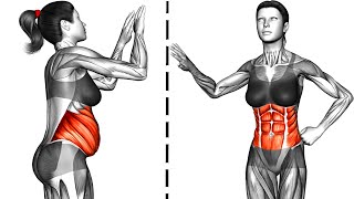 Standing Flabby Stomach Workout [upl. by Korney]