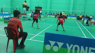 Odisha state badminton championship U13 quater final Doubles [upl. by Eentroc]