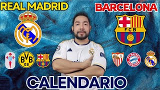 CALENDARIO CANDENTE Real Madrid y Barcelona detalles [upl. by Rolyt954]