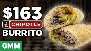 163 Chipotle Burrito Taste Test  FANCY FAST FOOD [upl. by Joselow469]