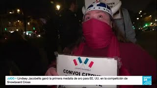 Las protestas contra las medidas sanitarias en Canadá inspiran la movilización en Francia [upl. by Turnbull]