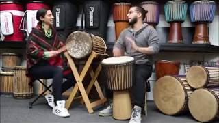 Drumskull Drums Anthony Orlando amp Sahar K  Classic Series Djembe DSD09075 [upl. by Ahselaf]