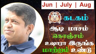 Kadagam Rasi  June July August Rasipalan  July matha rasipalan [upl. by Adnalue]