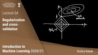 Introduction to Machine Learning  04  Regularization and crossvalidation [upl. by Truda]