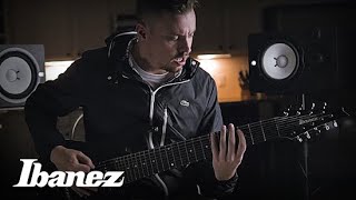 After The Burials Justin Lowe demos the Ibanez RG90BKP [upl. by Marnia]