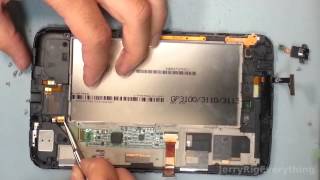 Galaxy Tab 3 Battery Replacement and Screen Repair Disassemble and fix [upl. by Hujsak]