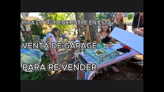 MIRA lo que ENCONTRE en esta VENTA de GARAGE para RE VENDER [upl. by Ratep]