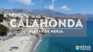 La playa Calahonda de Nerja en invierno  Playas de Nerja [upl. by Burnsed529]