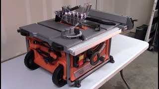 RIDGID Table Saw R4516 90 Second Review [upl. by Inglis]